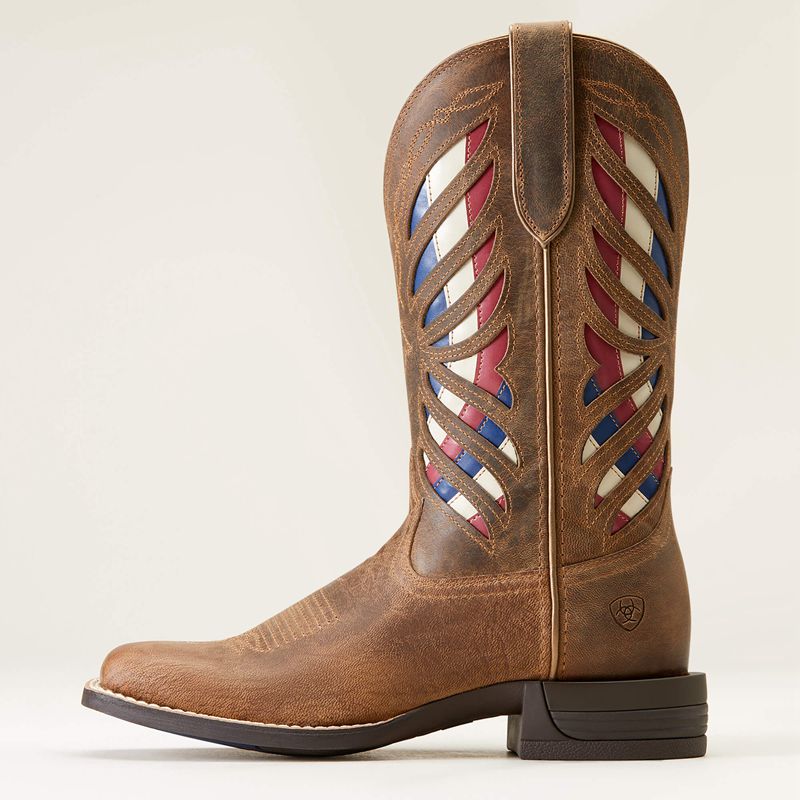 Ariat Longview Western Boot Burlap Polska | PHAFLT-697