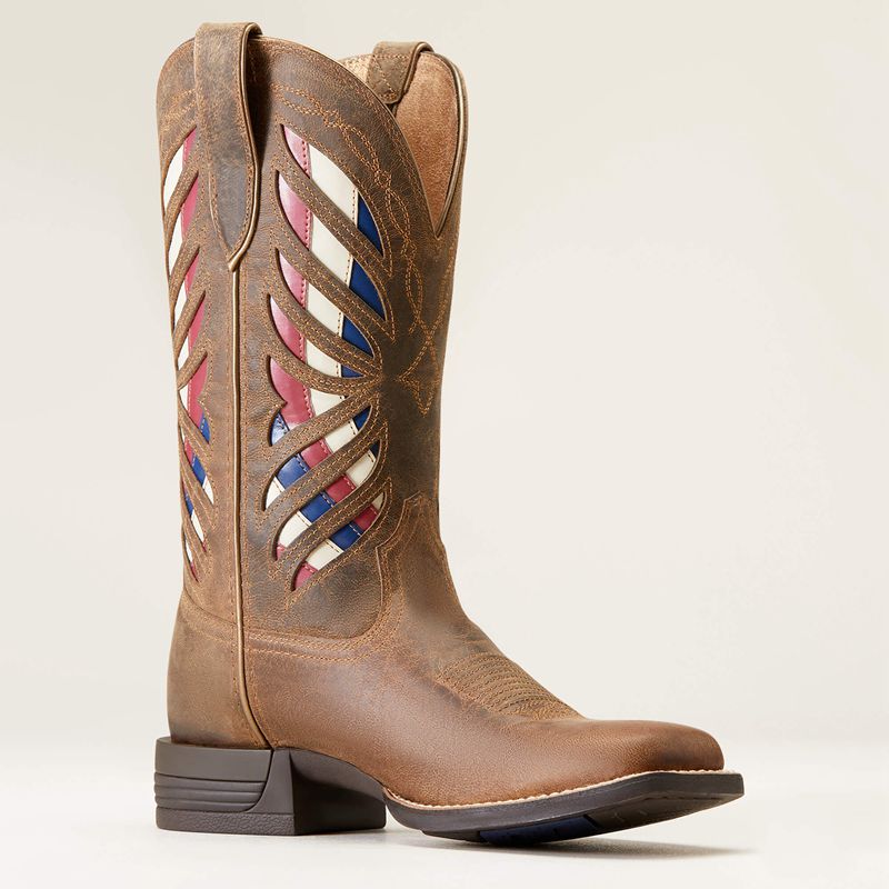 Ariat Longview Western Boot Burlap Polska | PHAFLT-697