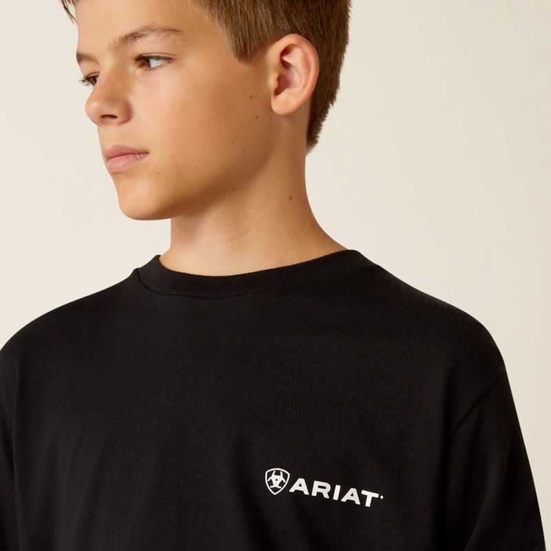 Ariat Lotf Camo Shield T-Shirt Czarne Polska | GOPDAH-843