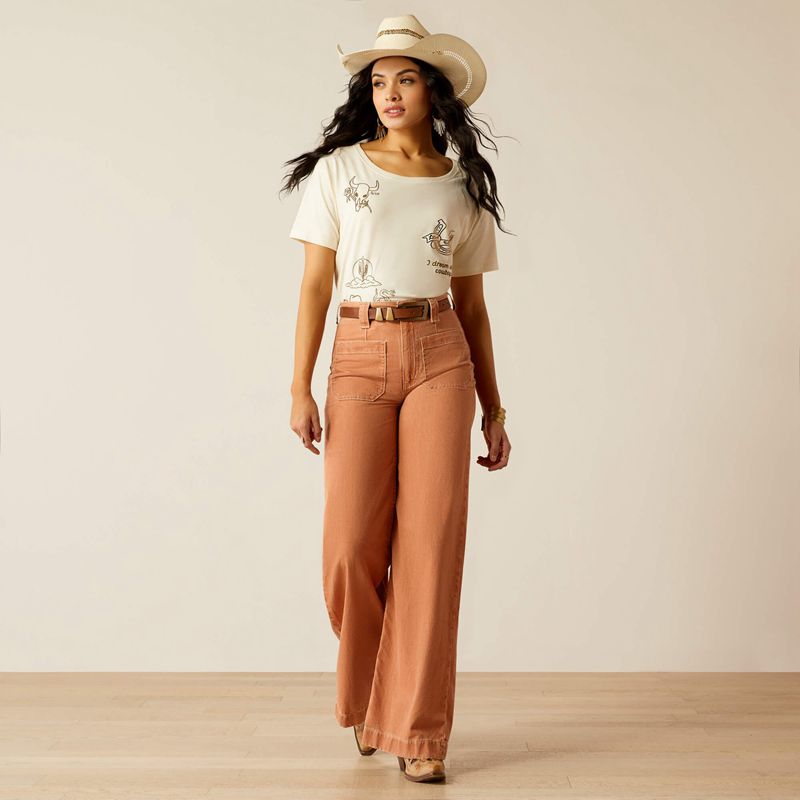 Ariat Lyla Trouser Koralowe Polska | QVYWXJ-109