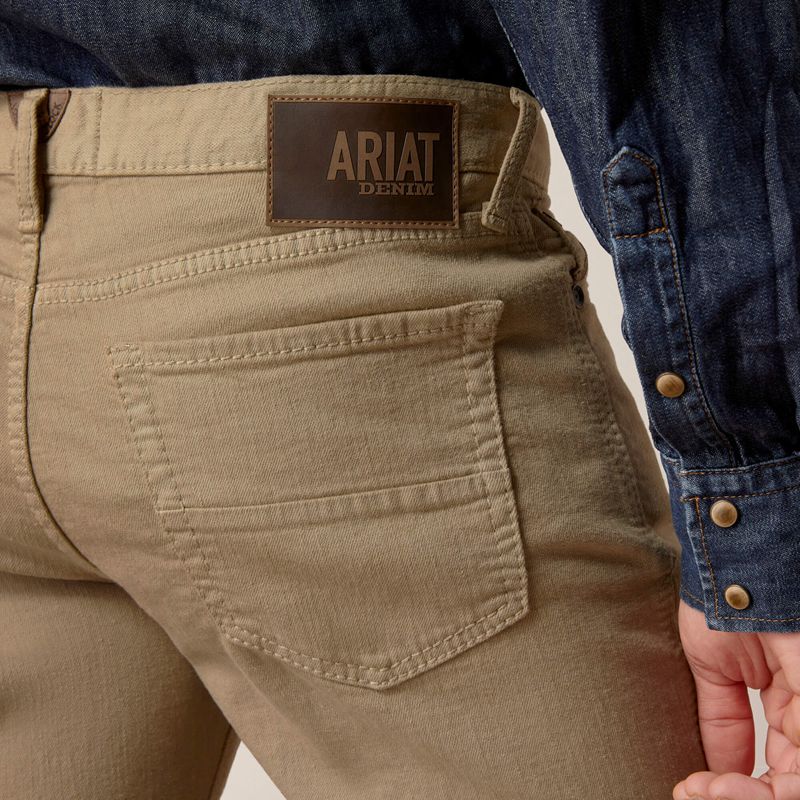 Ariat M7 Grizzly Straight Jean Ciemny Khaki Polska | SLXBMK-812