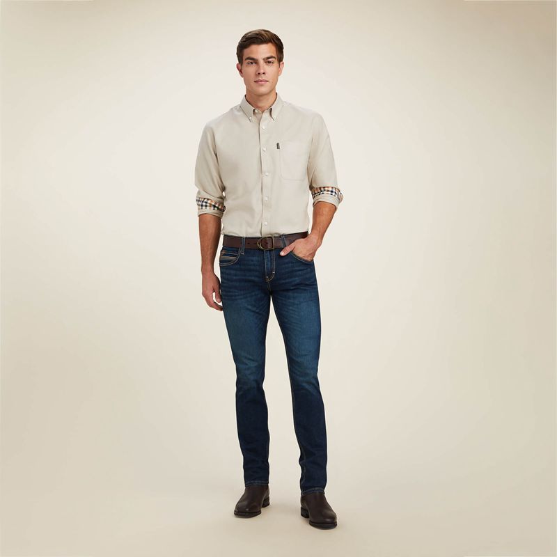 Ariat M8 Modern Tekstretch Brawley Slim Leg Jean Morro Polska | GQSNKV-801