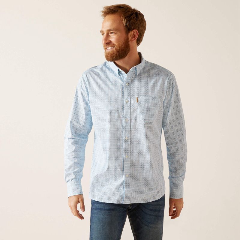 Ariat Madden Stretch Modern Fit Shirt Białe Polska | ODLUXJ-421