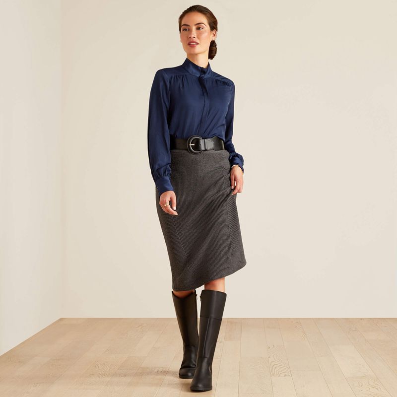 Ariat Malvern Skirt Charcoal Polska | PRHZNL-361