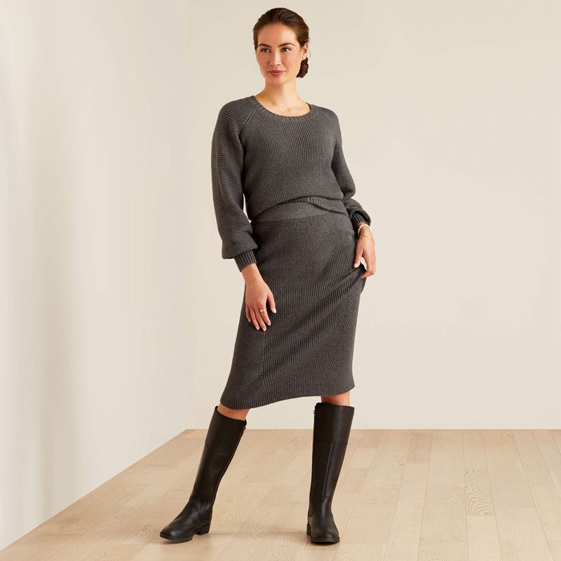 Ariat Malvern Skirt Charcoal Polska | PRHZNL-361