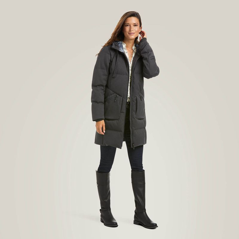 Ariat Menlo Down Jacket Charcoal Polska | MTHVUI-841