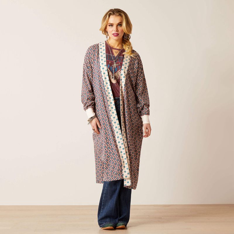 Ariat Mesquite Kimono Duster Mesquite Foulard Polska | YNAXKV-351