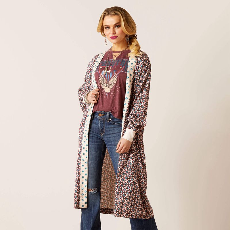 Ariat Mesquite Kimono Duster Mesquite Foulard Polska | YNAXKV-351