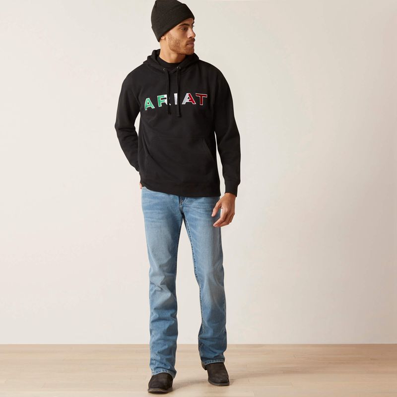 Ariat Mexico Hoodie Czarne Polska | DRYCBQ-058