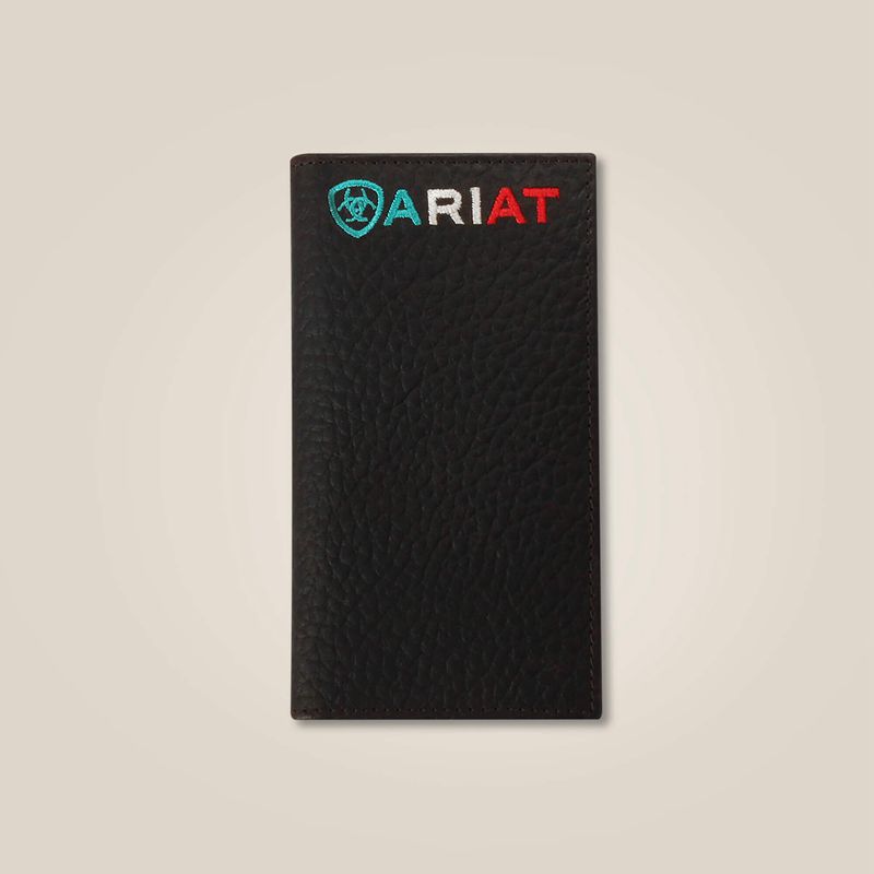 Ariat Mexico Logo Rodeo Wallet Brązowe Polska | QZVMPI-578