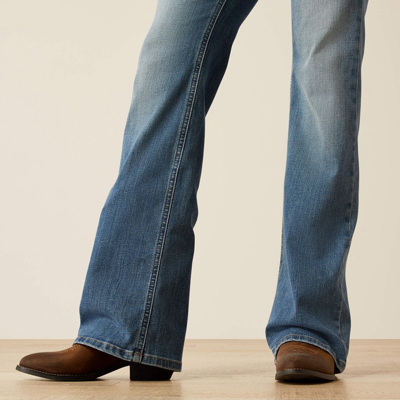 Ariat Mid Rise Allison Boot Cut Jeans California Polska | CQIBAV-305