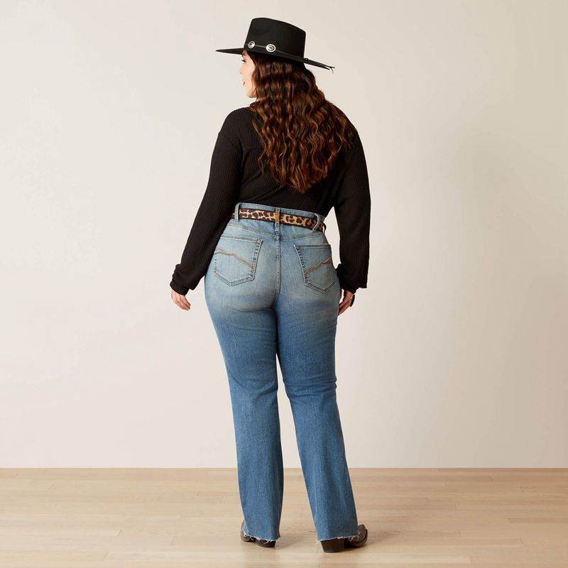 Ariat Mid Rise Allison Boot Cut Jeans California Polska | CQIBAV-305