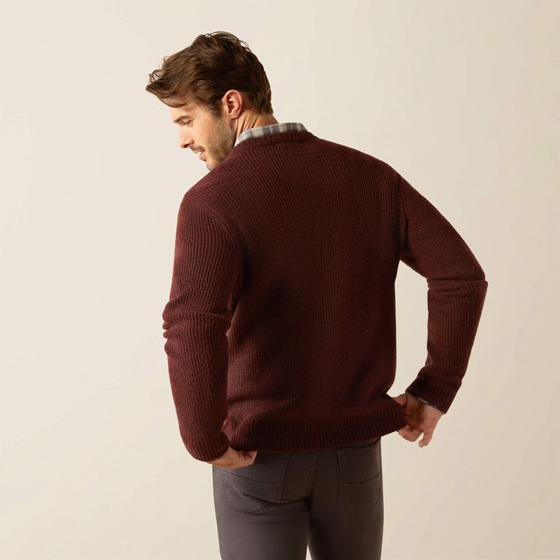 Ariat Mill Valley Sweater Marron Polska | YHMTQC-526