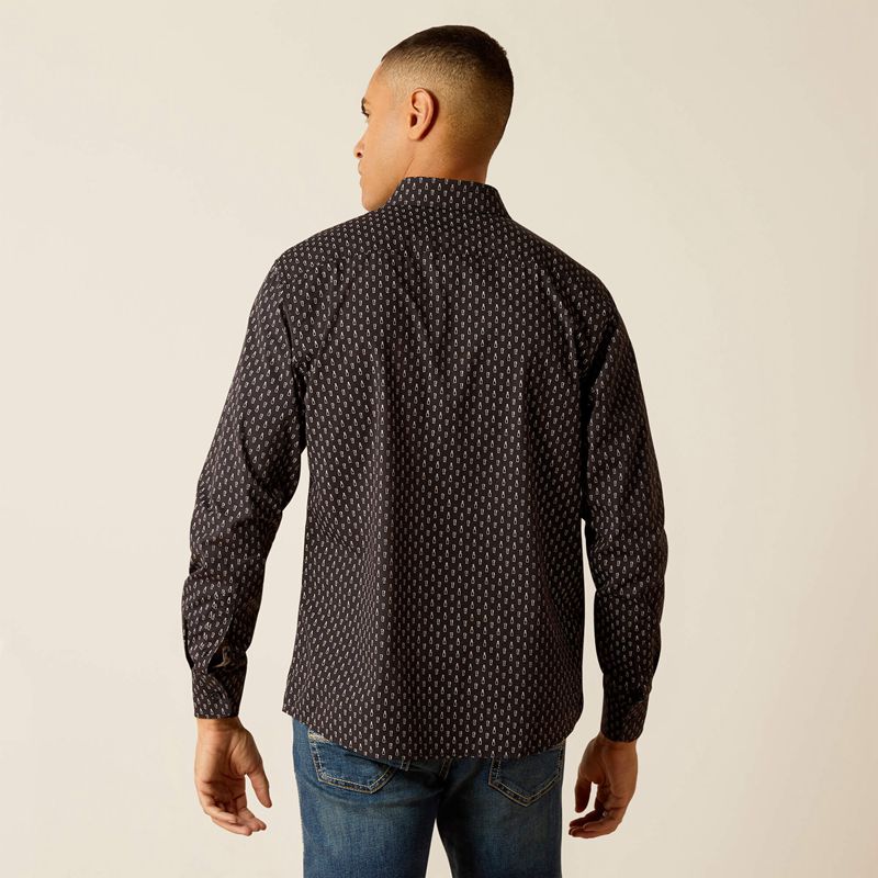 Ariat Mitchell Stretch Modern Fit Shirt Phantom Polska | NDSJYW-342