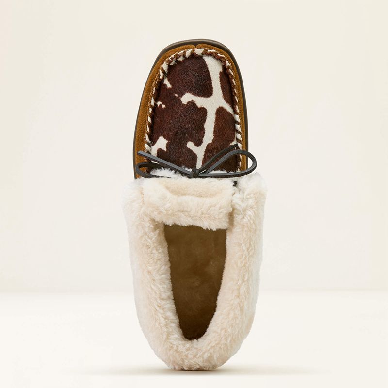 Ariat Moccasin Bootie Slipper Brązowe Polska | QSDHVG-425