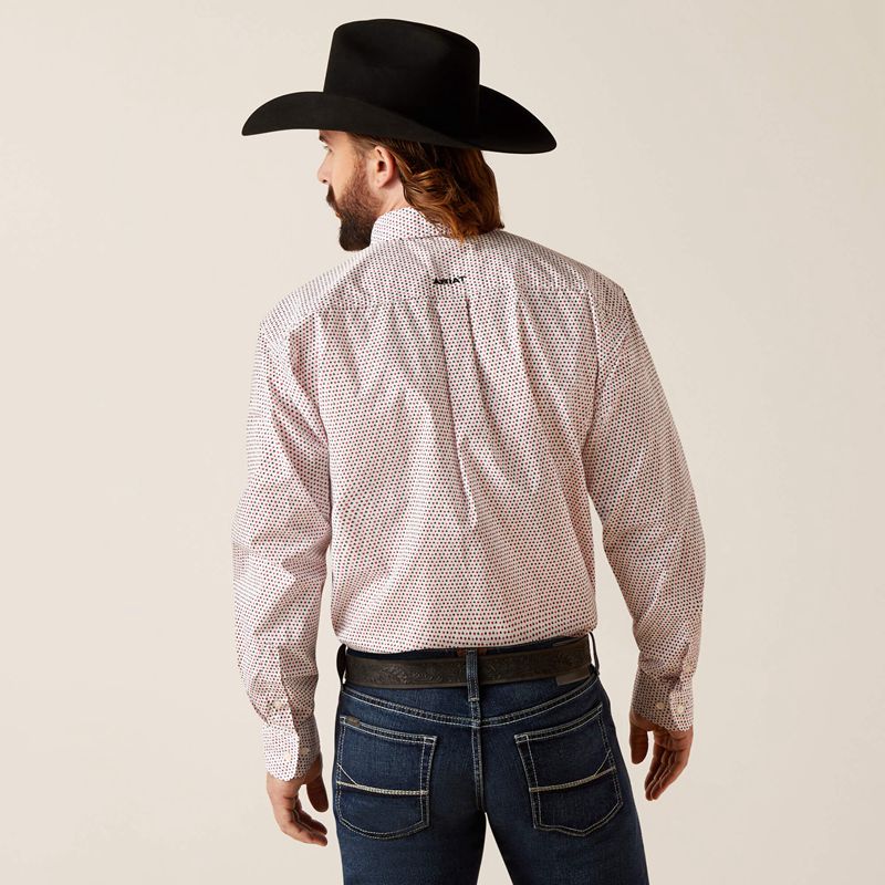 Ariat Neithan Classic Fit Shirt Białe Polska | WFBYXE-250