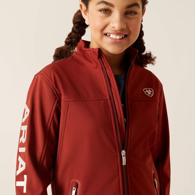 Ariat New Team Softshell Jacket Fired Brick Polska | IDSPKH-837