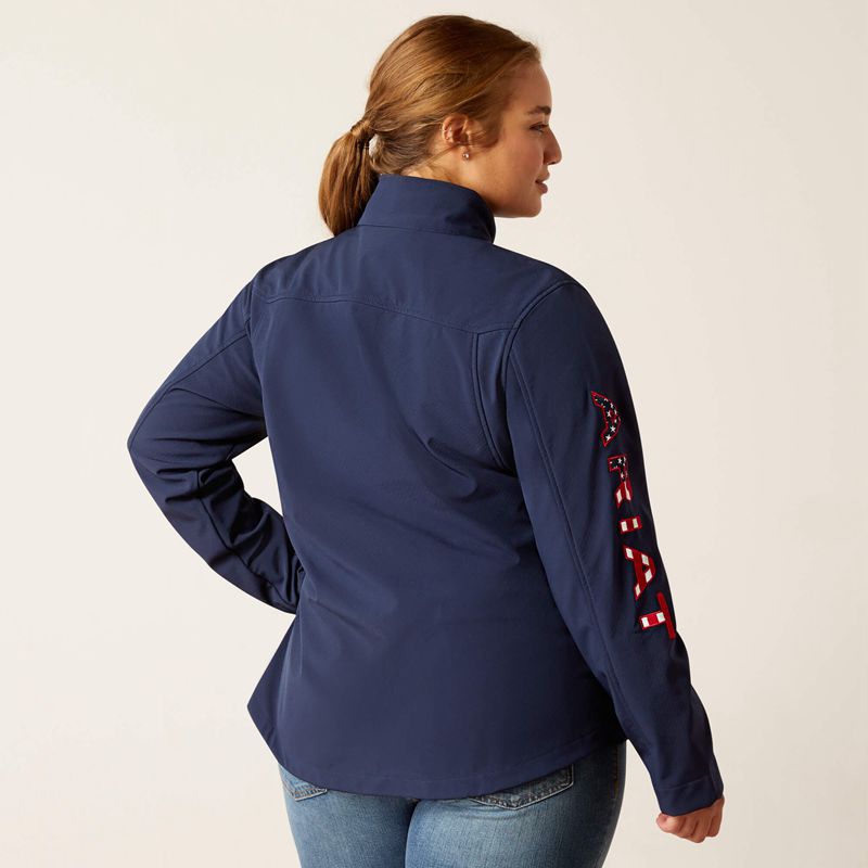 Ariat New Team Softshell Jacket Granatowe Polska | QMIPTC-523