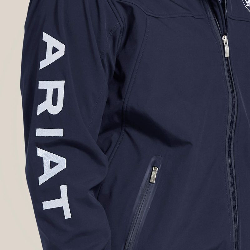 Ariat New Team Softshell Jacket Granatowe Polska | BWKYFD-936