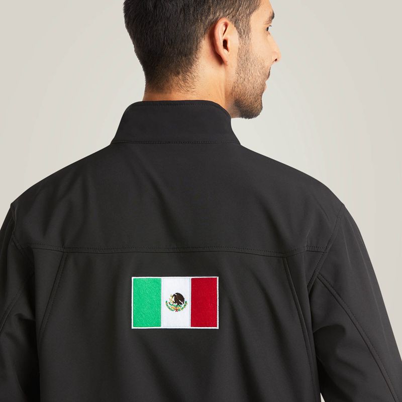 Ariat New Team Softshell Mexico Jacket Czarne Polska | EYKJAG-832