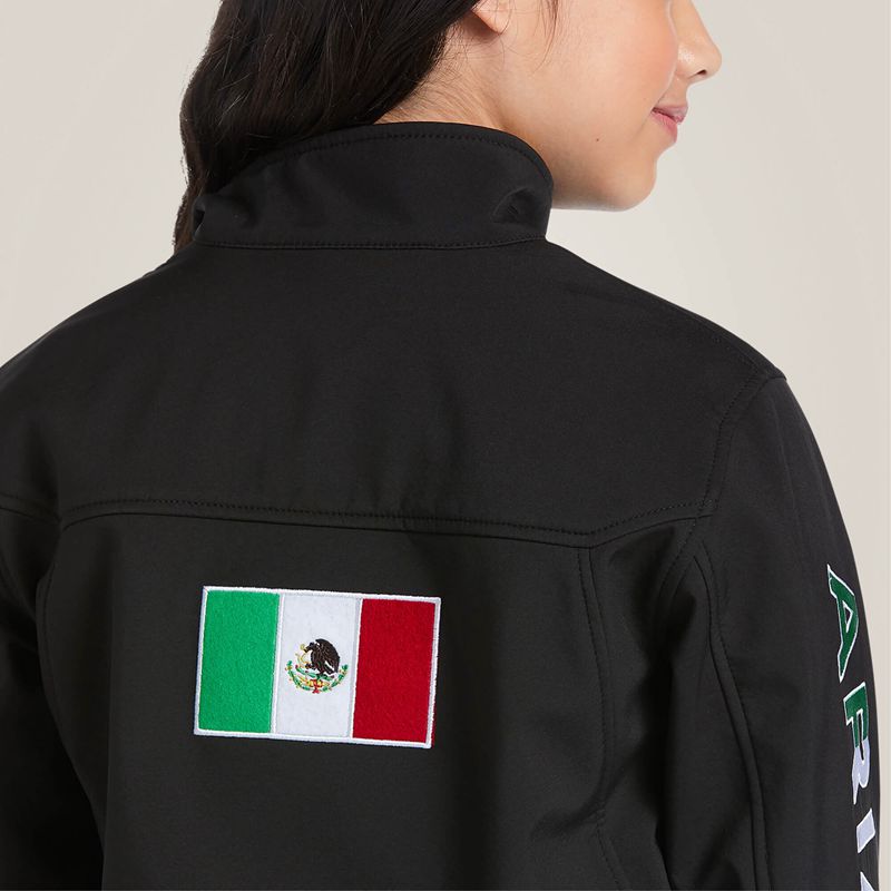 Ariat New Team Softshell Mexico Jacket Czarne Polska | EIAJLU-721