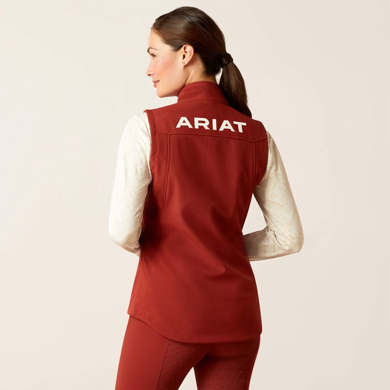 Ariat New Team Softshell Vest Fired Brick Polska | CRYEJM-798