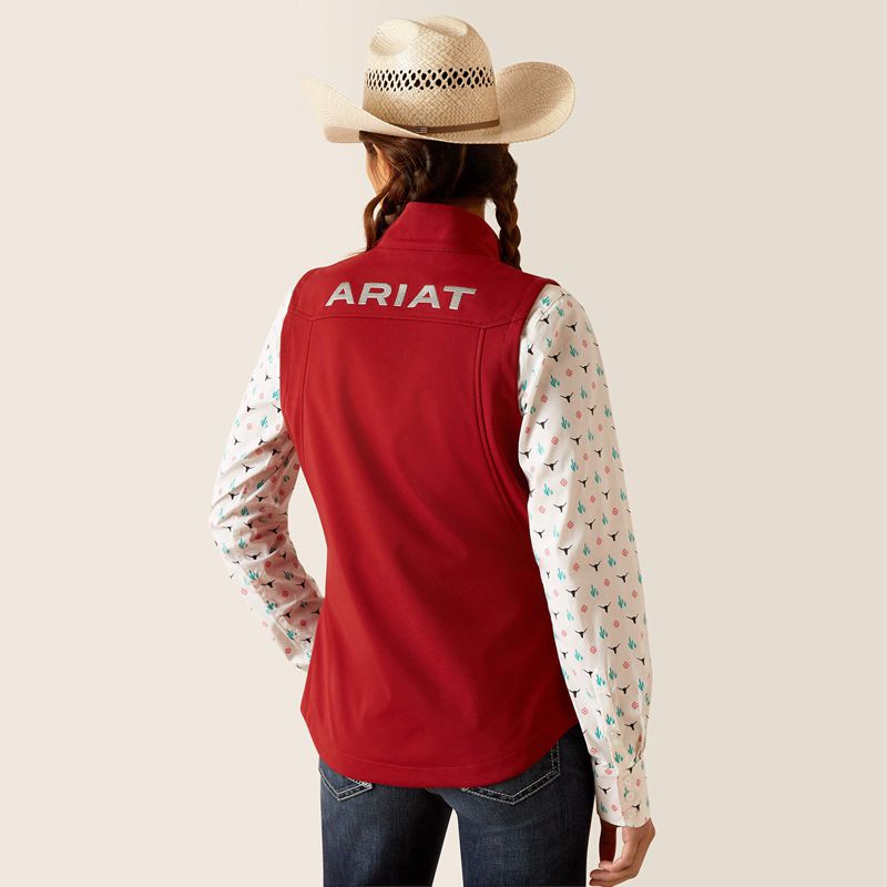 Ariat New Team Softshell Vest Sun-Dried Tomato Polska | CUVGEM-123