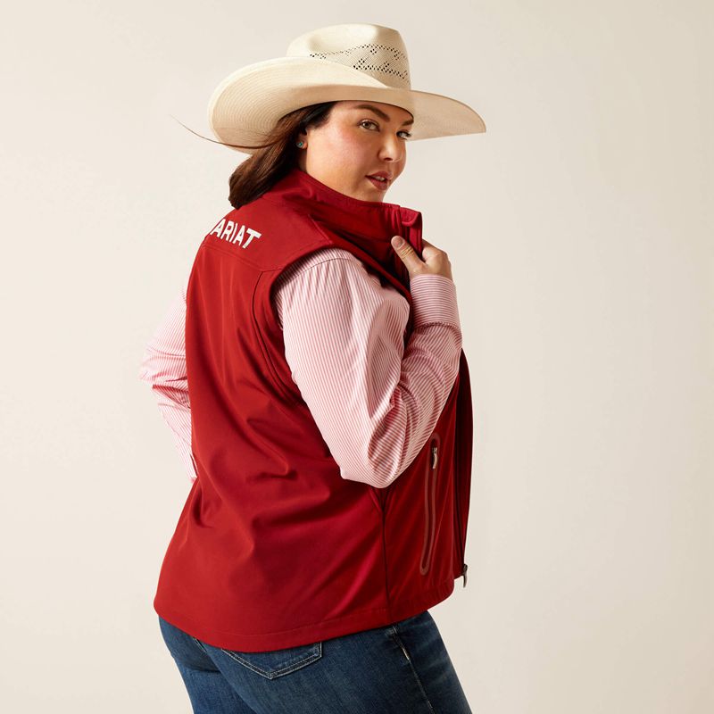 Ariat New Team Softshell Vest Sun-Dried Tomato Polska | CUVGEM-123