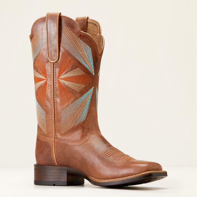 Ariat Oak Grove Western Boot Maple Glaze Polska | GIEYJZ-312