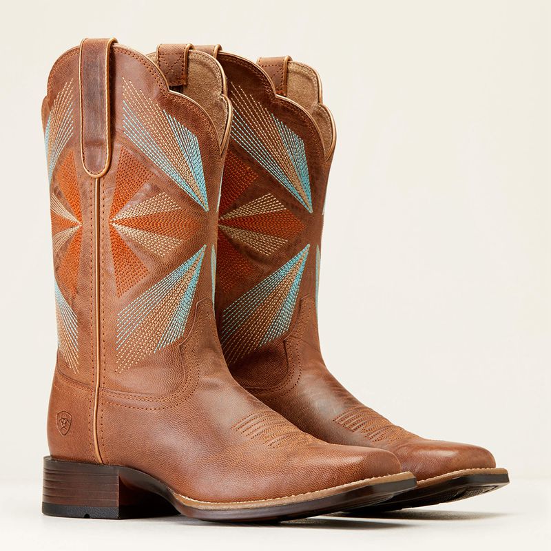 Ariat Oak Grove Western Boot Maple Glaze Polska | GIEYJZ-312