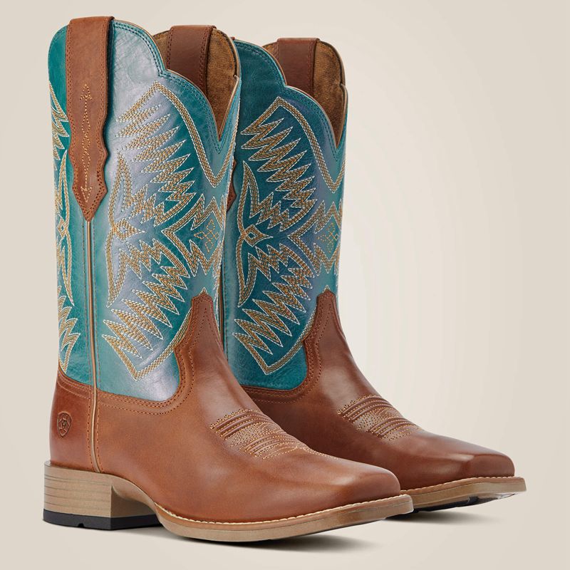 Ariat Odessa Stretchfit Western Boot Almond Roca Polska | WHOAYV-201