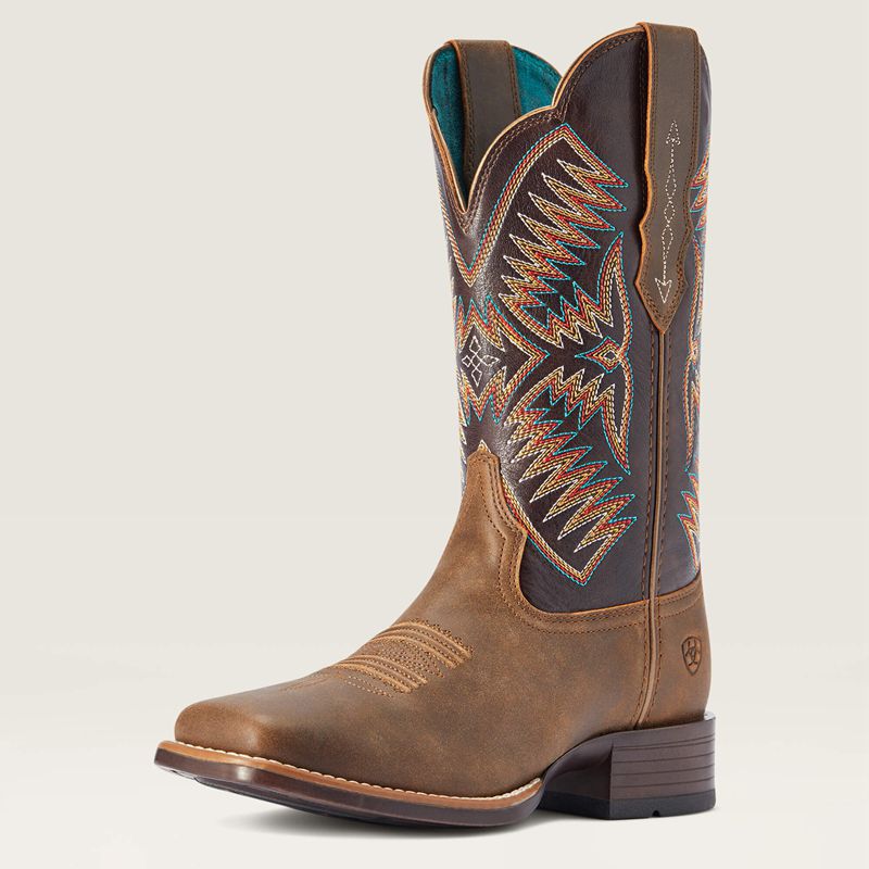 Ariat Odessa Stretchfit Western Boot Brązowe Polska | BKZVPG-573