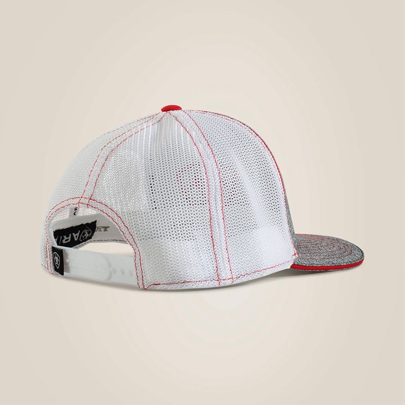 Ariat Offset Shield Logo Cap Czerwone Polska | HVZKST-071