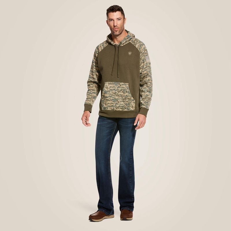 Ariat Patriot Hoodie Camo Polska | LJPKAR-293