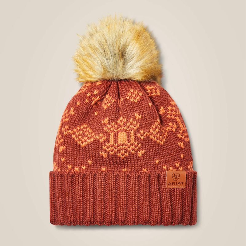 Ariat Patrona Beanie Fired/Burnt Brick Polska | HVOCKX-647