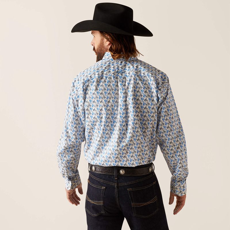 Ariat Peerce Classic Fit Shirt Białe Polska | UEVBXJ-823