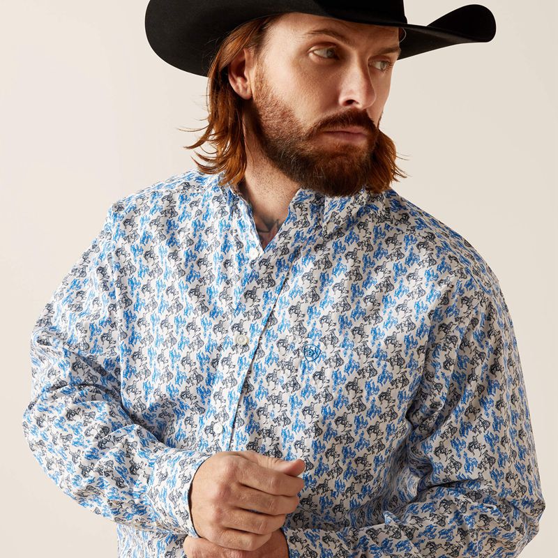 Ariat Peerce Classic Fit Shirt Białe Polska | UEVBXJ-823