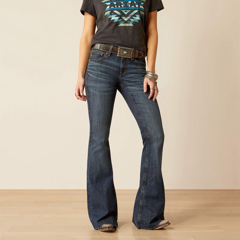 Ariat Perfect Rise Kallie Flare Jeans Florida Polska | ABDXCP-526