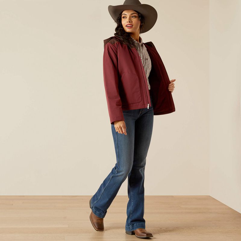 Ariat Pioneer Stretchshell Jacket Tawny Port/Chocolate Plum Polska | PWVZTR-014