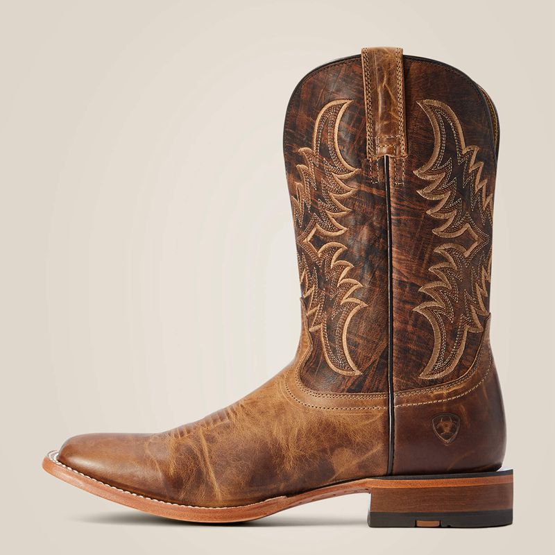 Ariat Point Ryder Western Boot Dry Creek Tan Polska | GZTUPK-061