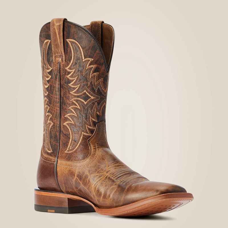 Ariat Point Ryder Western Boot Dry Creek Tan Polska | GZTUPK-061