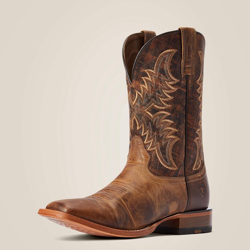 Ariat Point Ryder Western Boot Dry Creek Tan Polska | GZTUPK-061