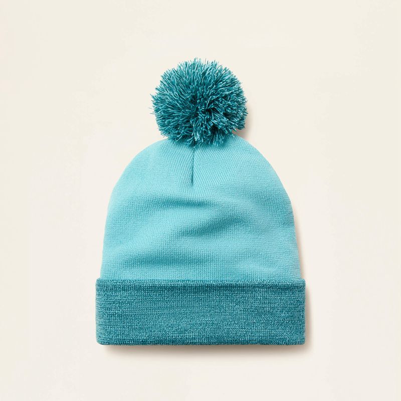 Ariat Pom Watch Cap Tidal/Blue Spruce Polska | ZPXSEL-729