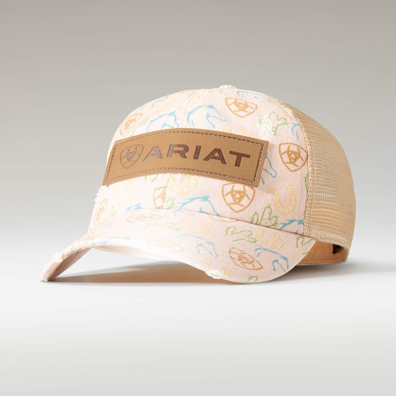 Ariat Ponyflo Cap Różowe Polska | UTNBCX-283