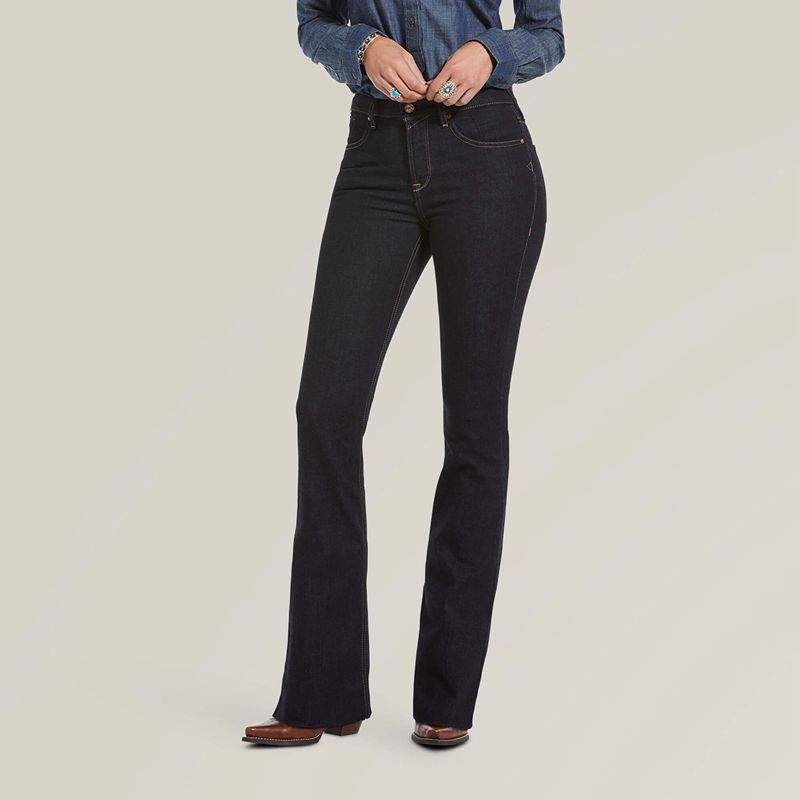 Ariat Premium High Rise Flare Jean Rinse Polska | NTULQM-345