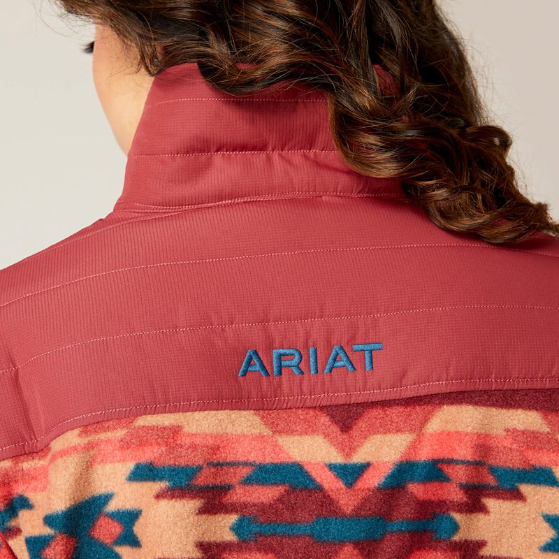 Ariat Prescott Fleece Jacket Campfire Print Polska | YILXEC-834