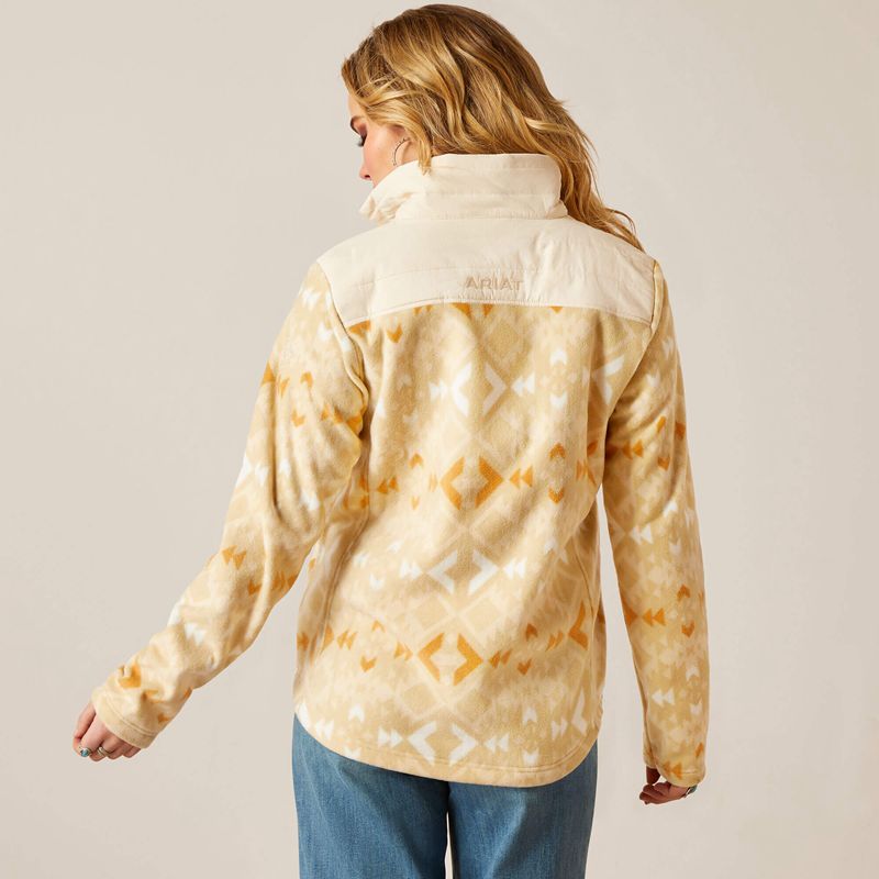 Ariat Prescott Fleece Jacket Sand Dune Print Polska | DLZCKU-518