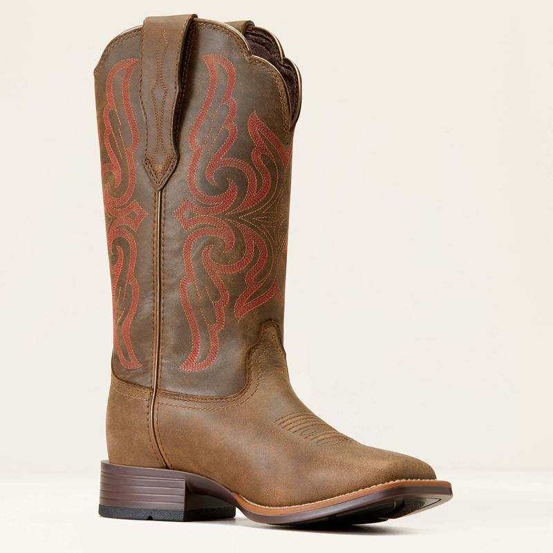 Ariat Primera Stretchfit Waterproof Western Boot Pebble Polska | DNSEBA-693