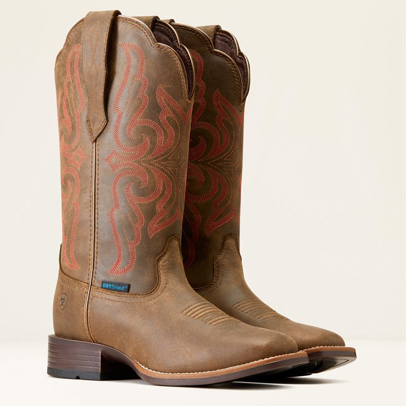 Ariat Primera Stretchfit Waterproof Western Boot Pebble Polska | DNSEBA-693