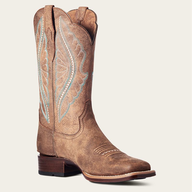 Ariat Primetime Ez Zip Western Boot Brązowe Polska | WZFRDL-297